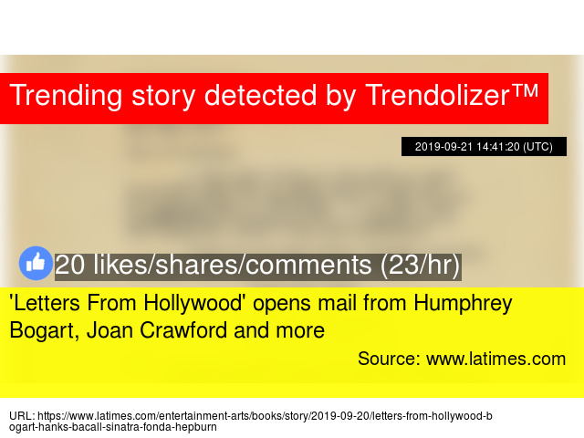 X27 Letters From Hollywood Opens Mail Humphrey Bogart Opens Mail From Humphrey Bogart